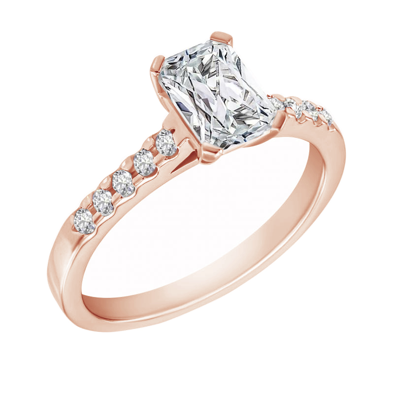 Zásnubný prsteň s emerald diamantom Valmar