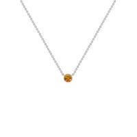 Minimalistický náhrdelník s padparadscha zafírom Vieny