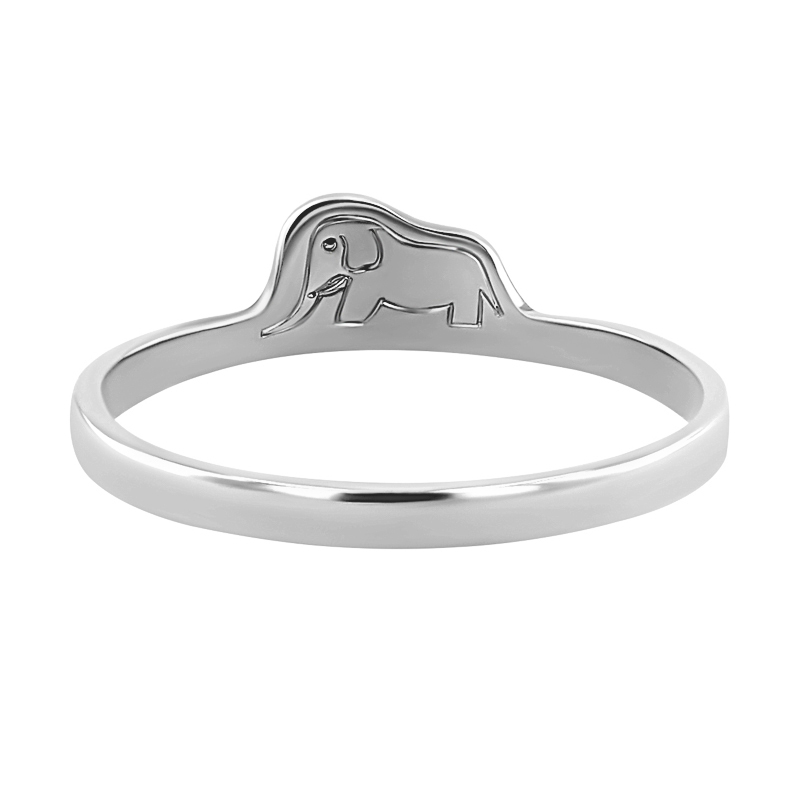 Strieborný prsteň so skrytým slonom Malý princ 123177