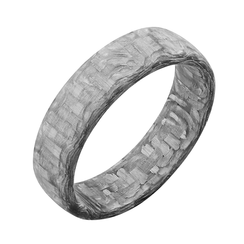 Mierne zaoblené snubné prstene z karbónu s koňakovými diamantmi Torres 125177