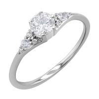 Zásnubný prsteň s lab-grown diamantmi Lina