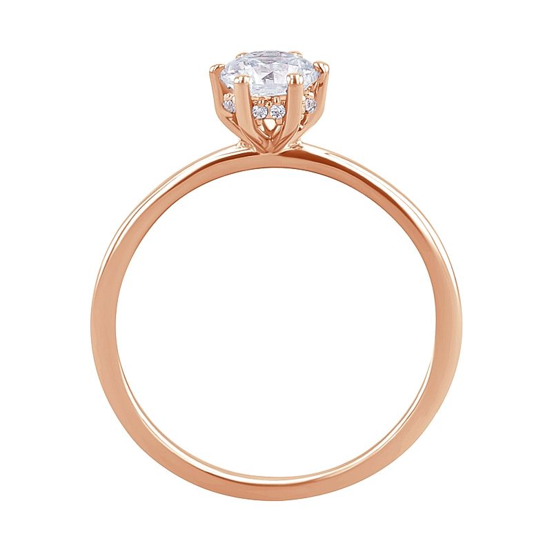 Zdobený zásnubný prsteň s diamantmi Juana 127507