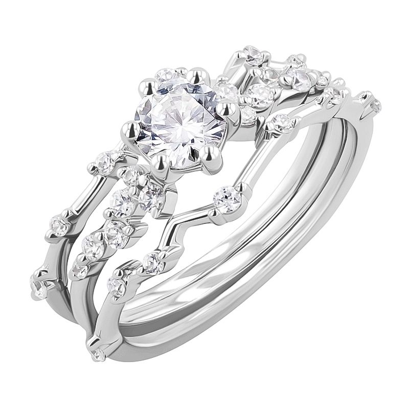 Set prsteňov s možnosťou výberu diamantu Londie 128017