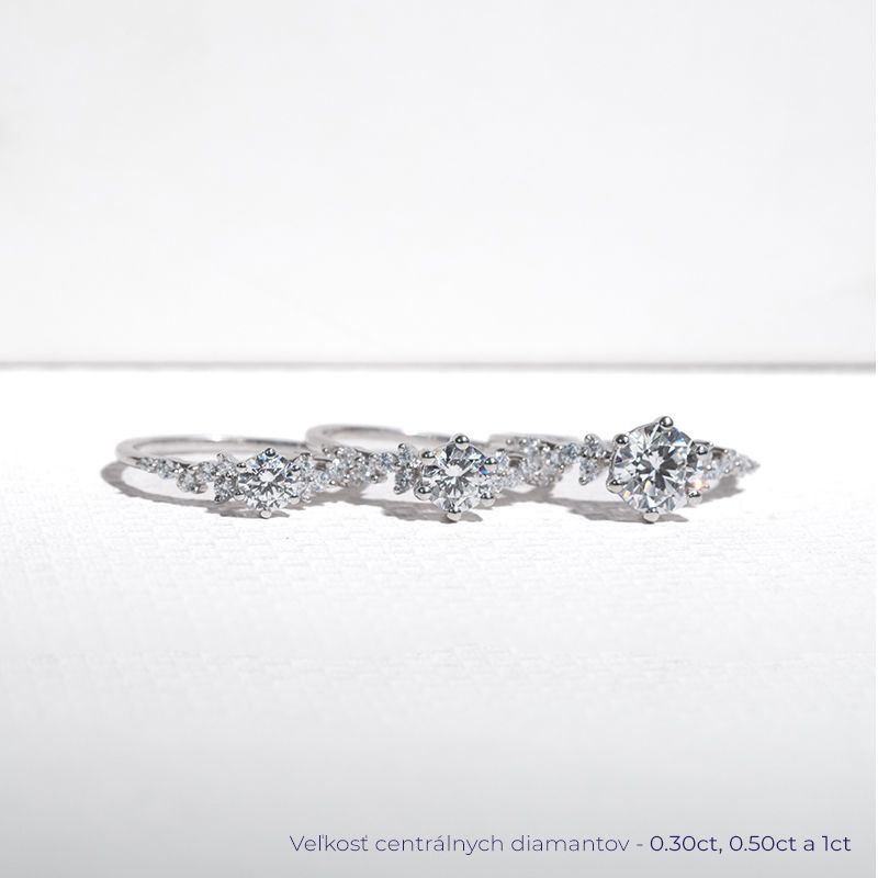 Set prsteňov s možnosťou výberu diamantu Londie 128067