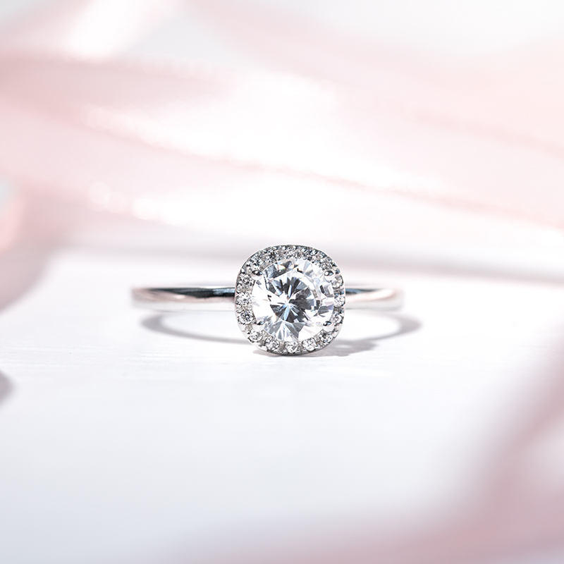 Halo zásnubný prsteň s lab-grown diamantmi Zarah 128347