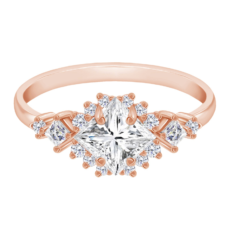 Zásnubný prsteň s princess certifikovaným lab-grown diamantom Nairne 130677