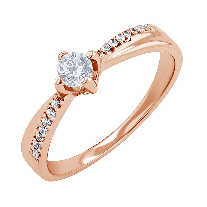 Zásnubný prsteň s lab-grown diamantmi Sanely 132387