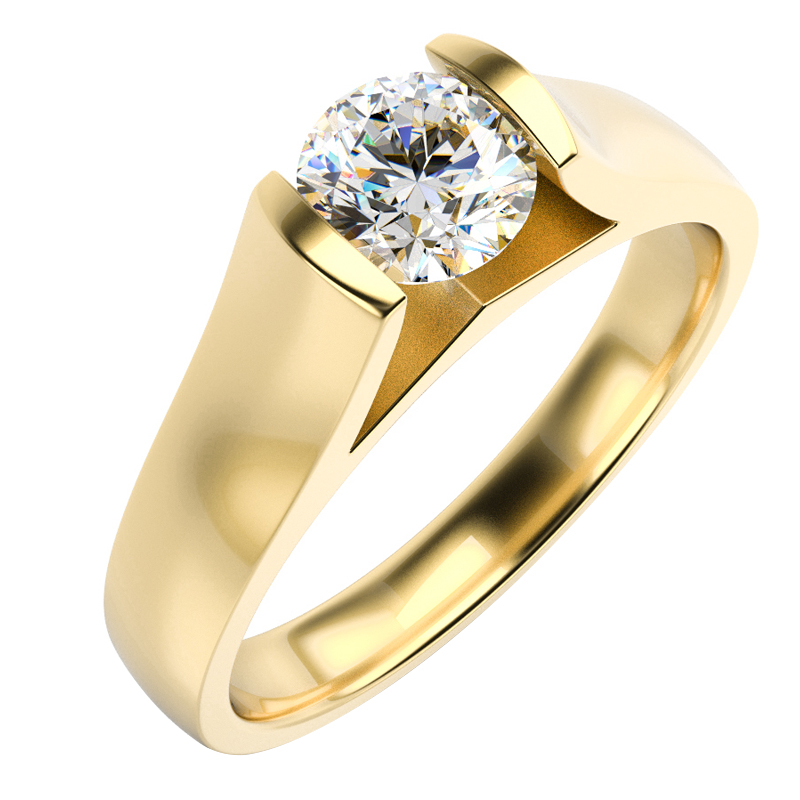 Prsteň zo žltého zlata 14107