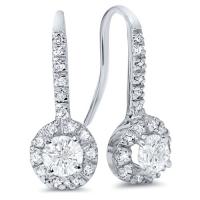 Luxusné náušnice s GIA certifikovanými diamantmi Dropie