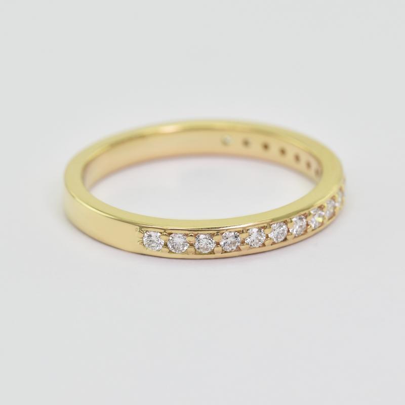 Diamantový zlatý prsteň 23687