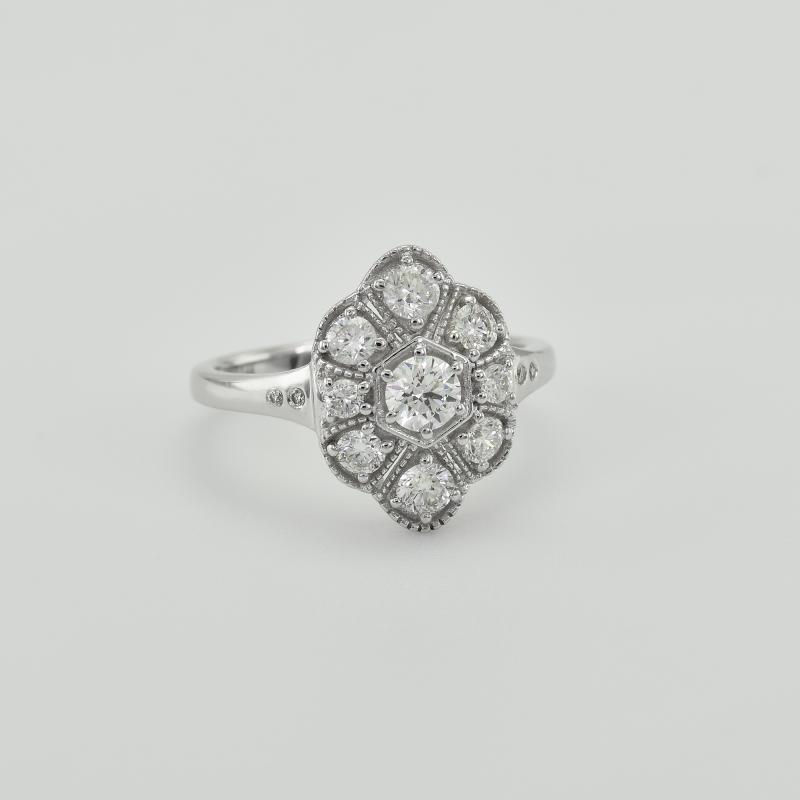 Diamantový vintage prsteň 28817