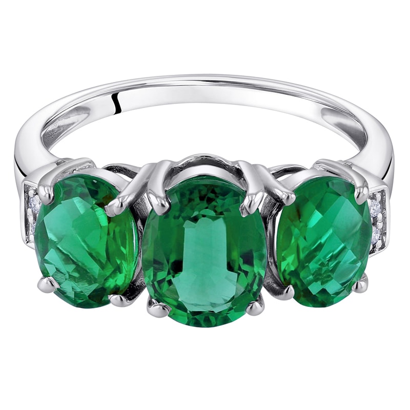 Zlatý prsteň so smaragdmi a diamantmi 32637