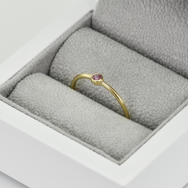 Zafírový zlatý prsteň 33817