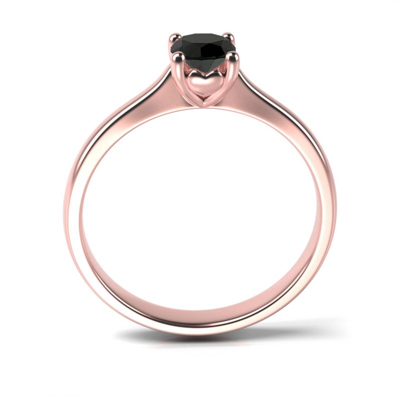 Zásnubný prsteň z ružového zlata 40137