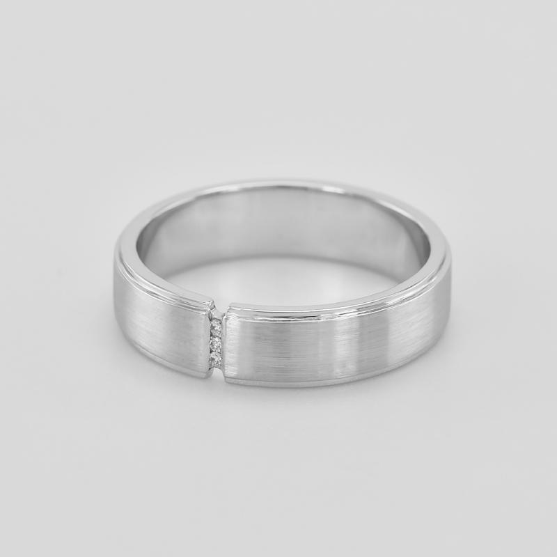Dámsky svadobný prsteň z platiny 43007