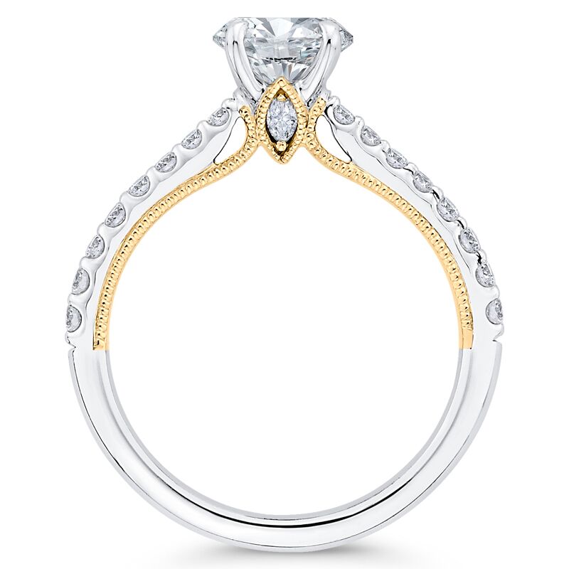 Diamantový zásnubný prsteň zo zlata 46447