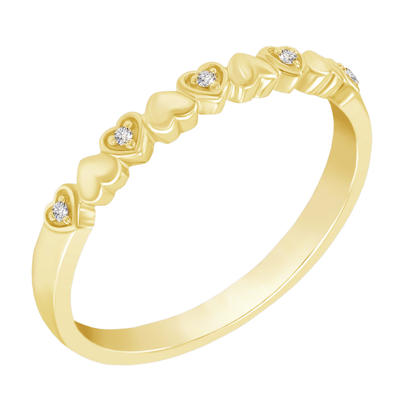 Zlatý eternity prsteň s diamantmi 48387