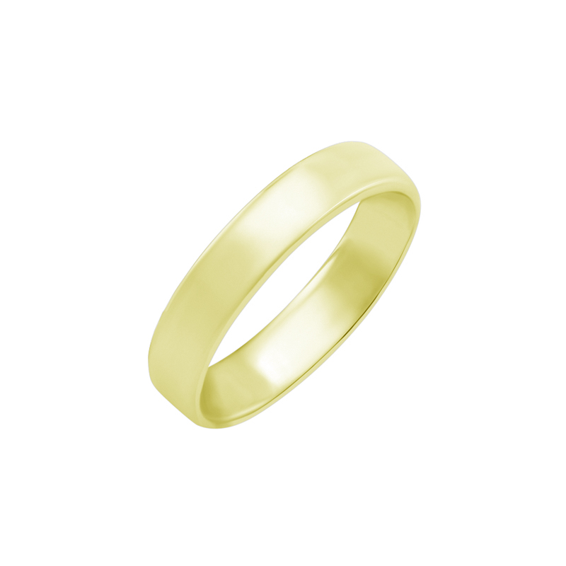 Pánsky komfortný prsteň zo žltého zlata