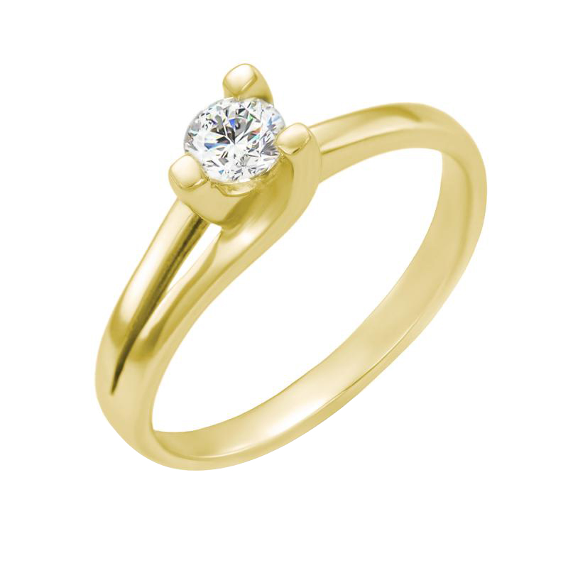 Zásnubný prsteň z bieleho zlata s moissanitom 59547