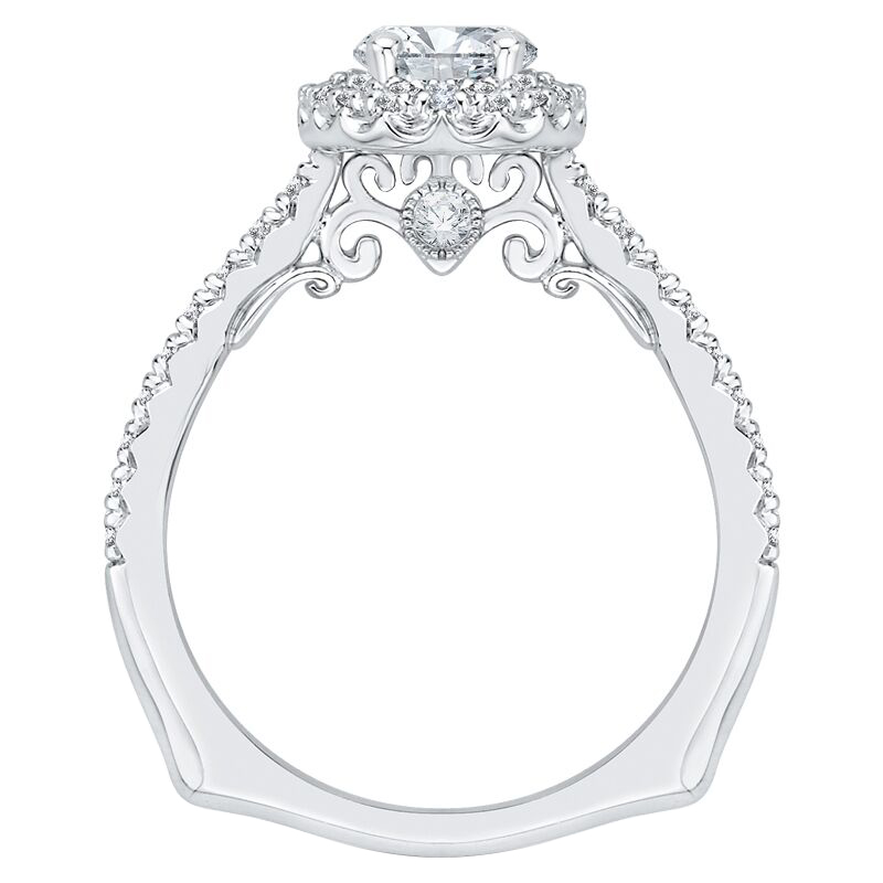 Elegantný zásnubný prsteň s diamantmi zo zlata 60927