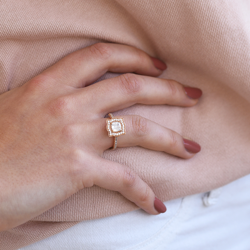 Diamantový prsteň zo zlata 60997