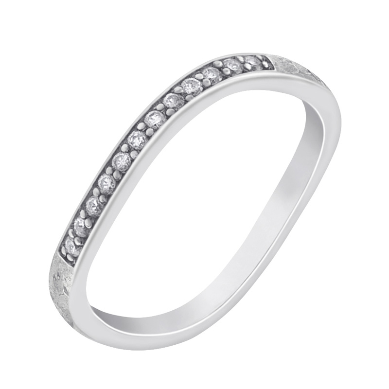 Nepravidelný eternity prsteň s diamantmi 70917