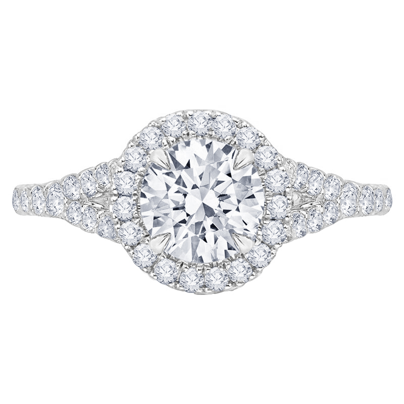 Romantický zásnubný prsteň s diamantmi 74637