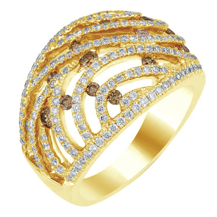 Zlatý diamantový prsteň 78877
