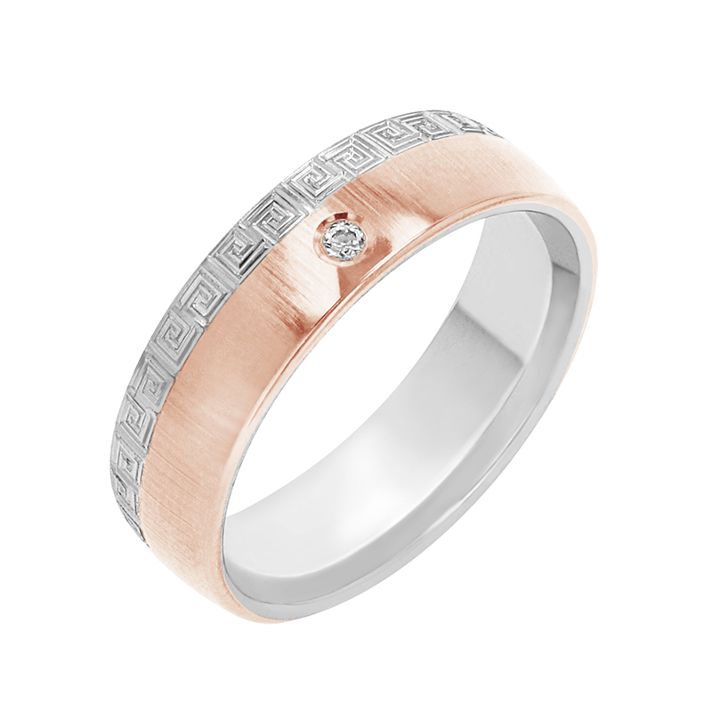 Dámský snubný prsteň z ružového zlata 80287