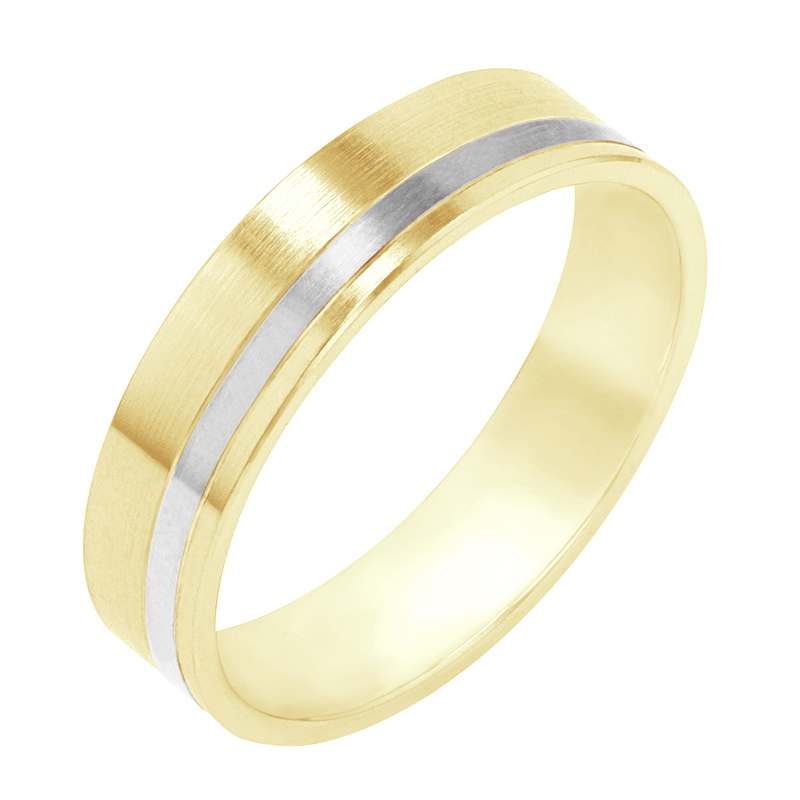 Pánský snubný zlatý prsteň 80477