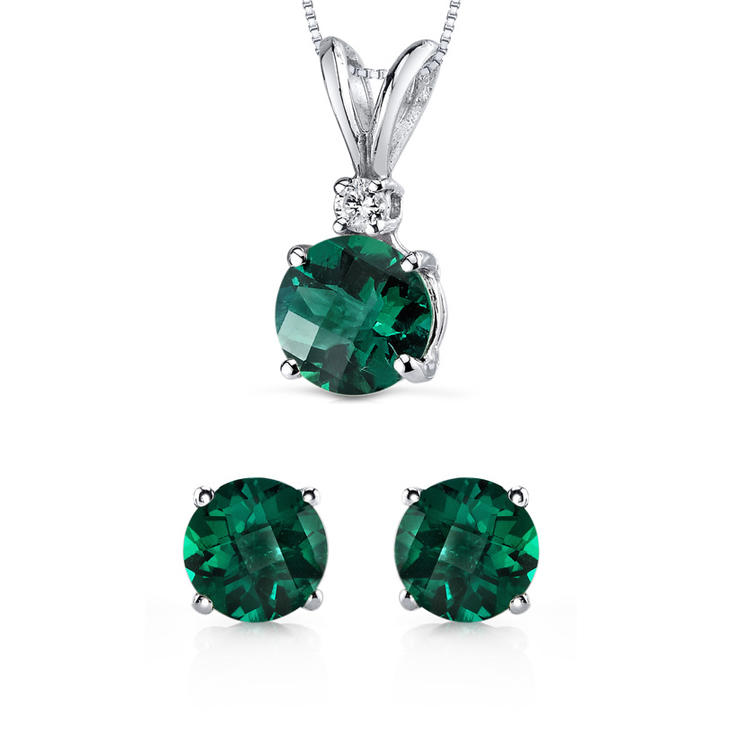 Smaragdová kolekcia s diamantom Lansi