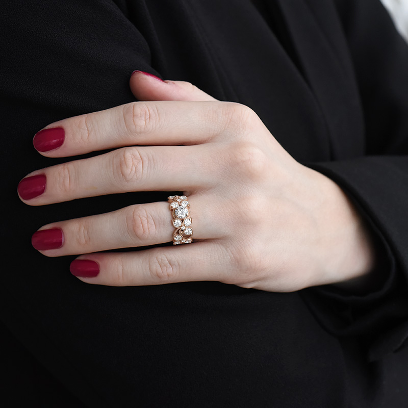 Luxusný prsteň s diamantmi Tajana 91307