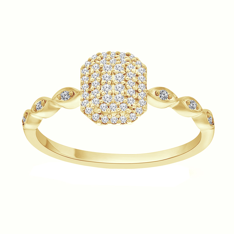Zlatý prsteň s diamantmi 93087