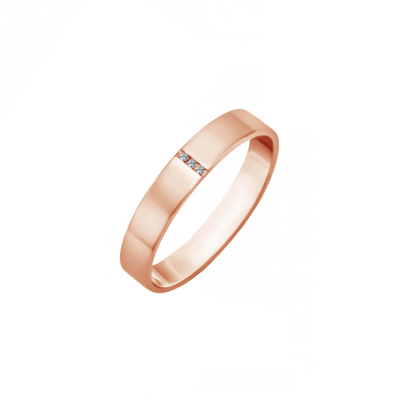 Zlaté svadobné prstene s diamantmi Xaria 96087