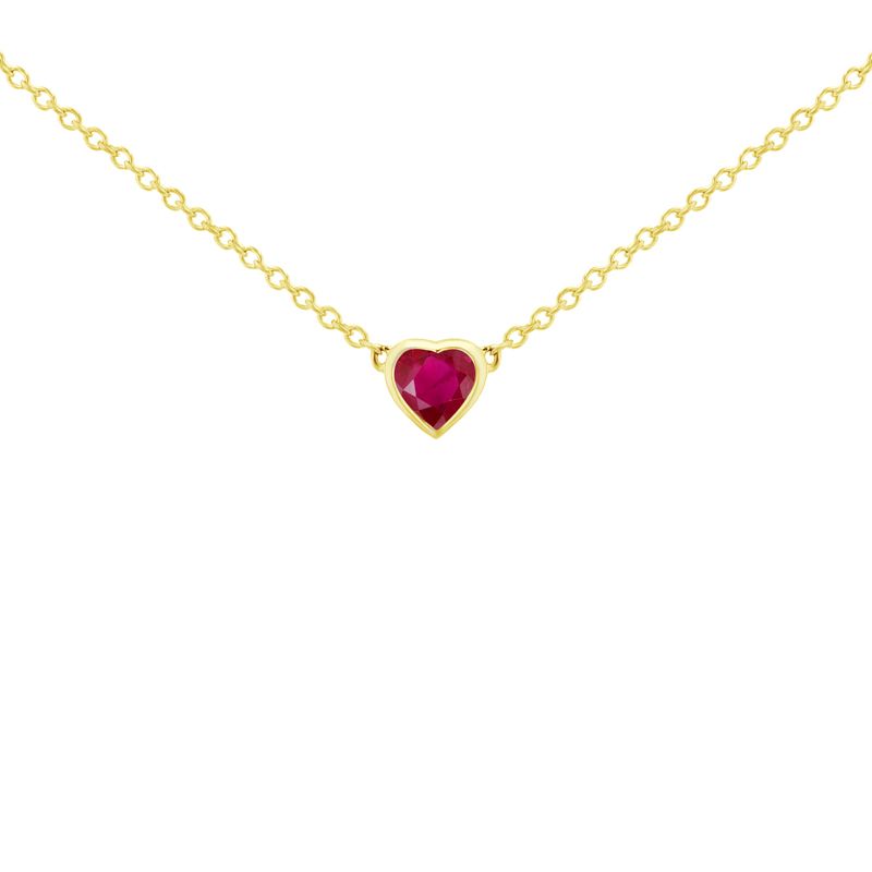 Minimalistický náhrdelník s rubínom Nancie 99857