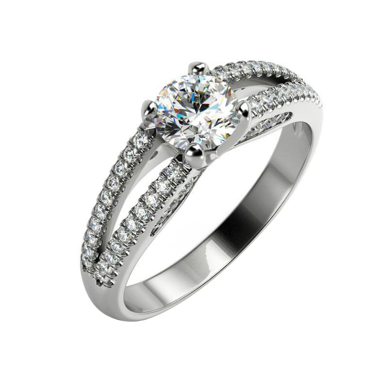 Zásnubný prsteň s diamantmi Davio 10238