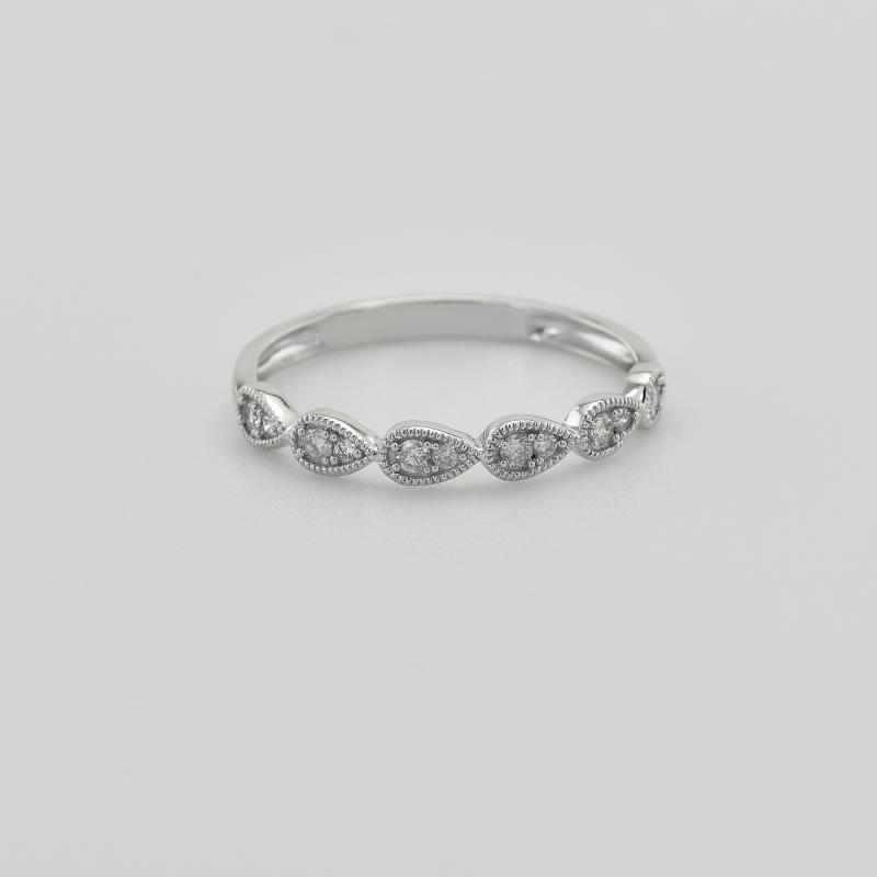 Strieborný eternity prsteň s lab-grown diamantmi Ebba 104738