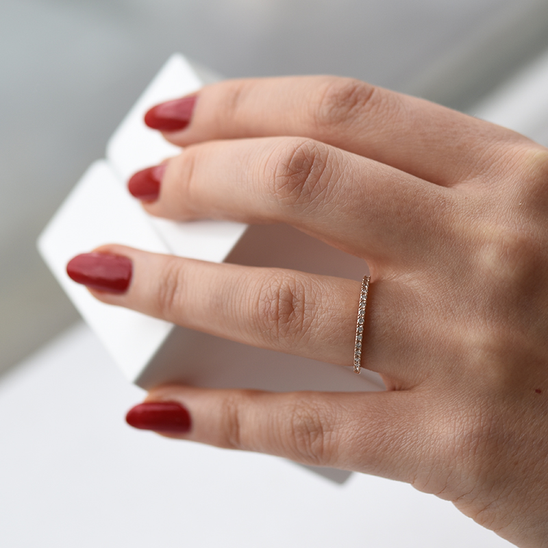 Eternity prsteň s 1.50mm moissanitmi Qenyl 105308