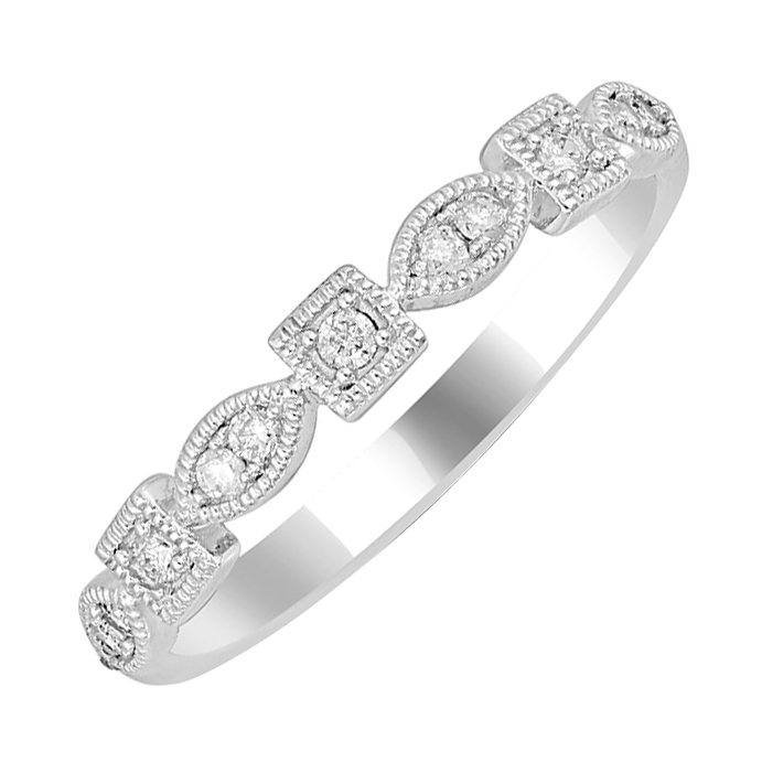 Eternity prsteň s bielymi lab-grown diamantmi Octave 105668