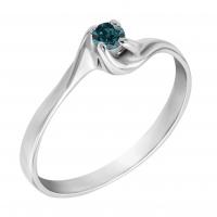 Zásnubný prsteň s modrým diamantom Blazie