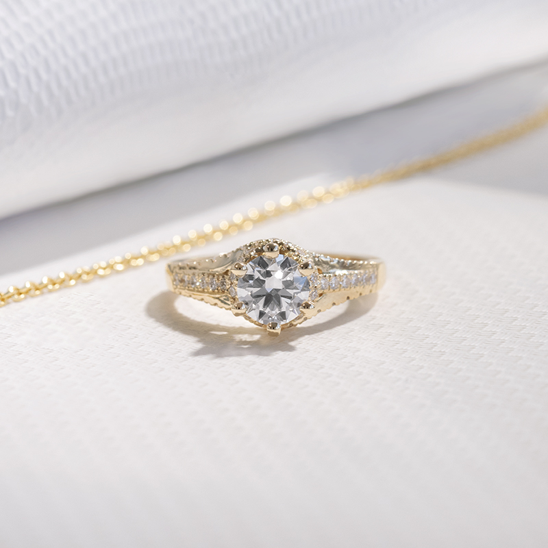 Halo diamantový zásnubný prsteň Deseny 111708