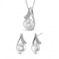 Strieborná perlová kolekcia so zirkónmi Alanyse