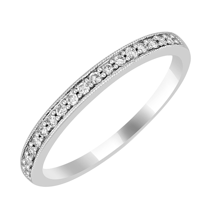 Eternity prsteň s diamantmi a pánsky komfortný prsteň Uriel 113648