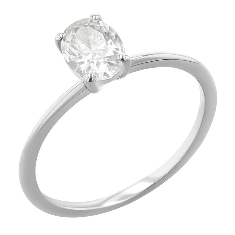 Zásnubný prsteň s oval diamantom Rennie 119978