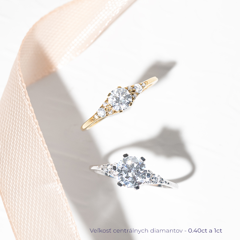 Zásnubný prsteň s lab-grown diamantmi Lina 125658