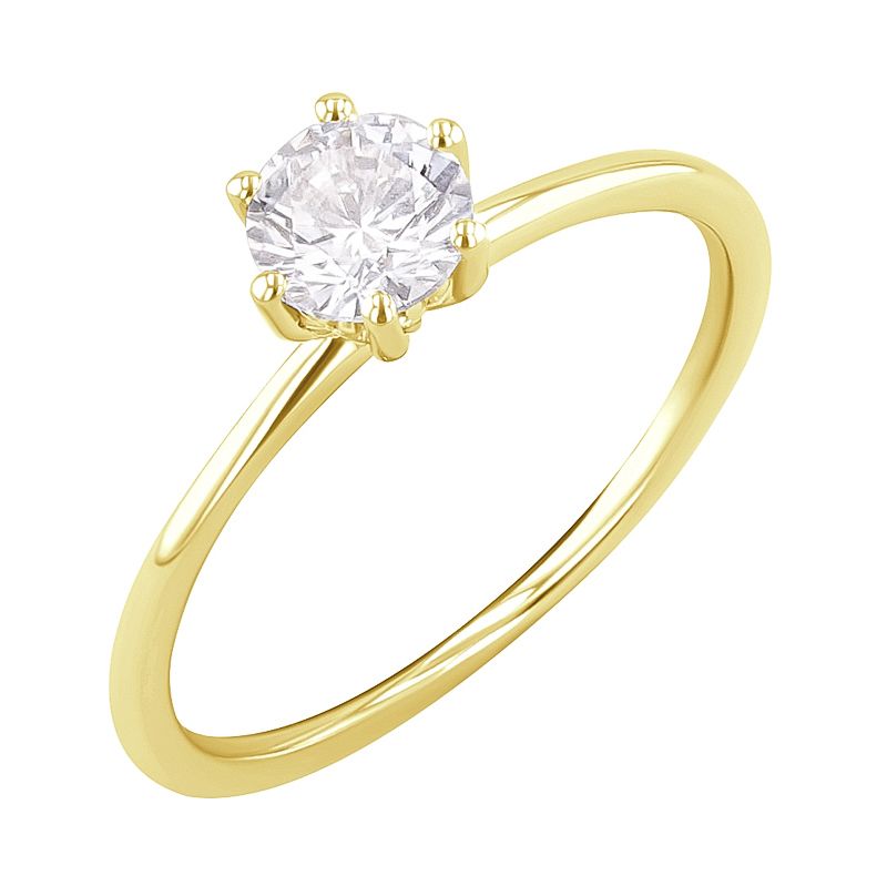 Zdobený zásnubný prsteň s lab-grown diamantmi Juana 127508