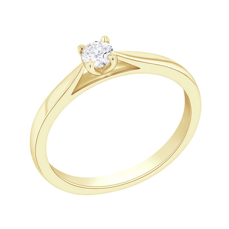 Zásnubný prsteň s diamantom Jazmina 128298