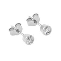 Platinové náušnice s 0.20 ct diamantmi Heili