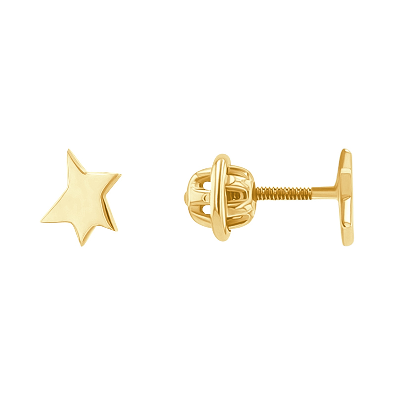 Skrutkovacie náušnice v tvare hviezdičiek Malý princ 135508