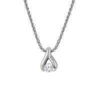 Platinový náhrdelník s diamantom Tressa